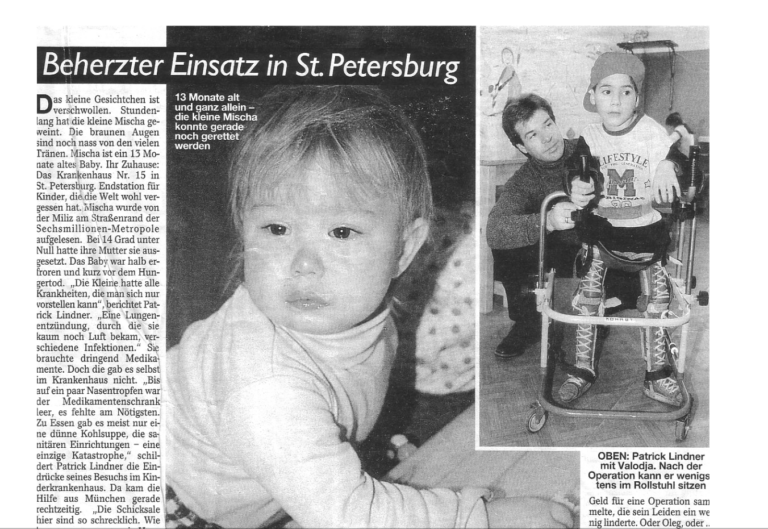 Patrick Lindner – Beherzter Einsatz für die Straßenkinder von St. Petersburg
