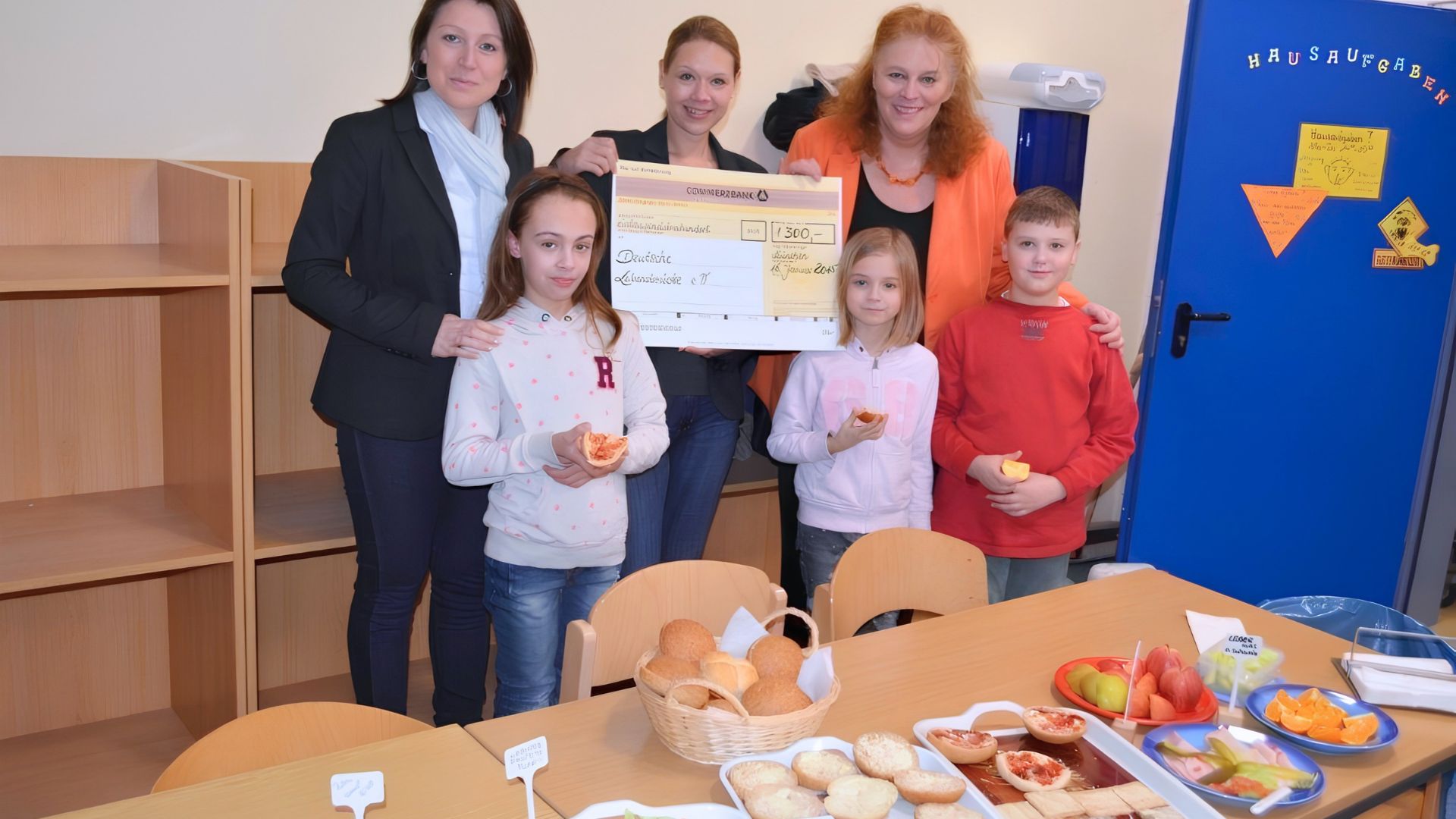 Unternehmensaktion von Edenred für den Frühstücksklub der Deutschen Lebensbrücke